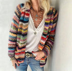 Women's Fluffy Oversized Cardigan – Relaxed Open Front Cardigan