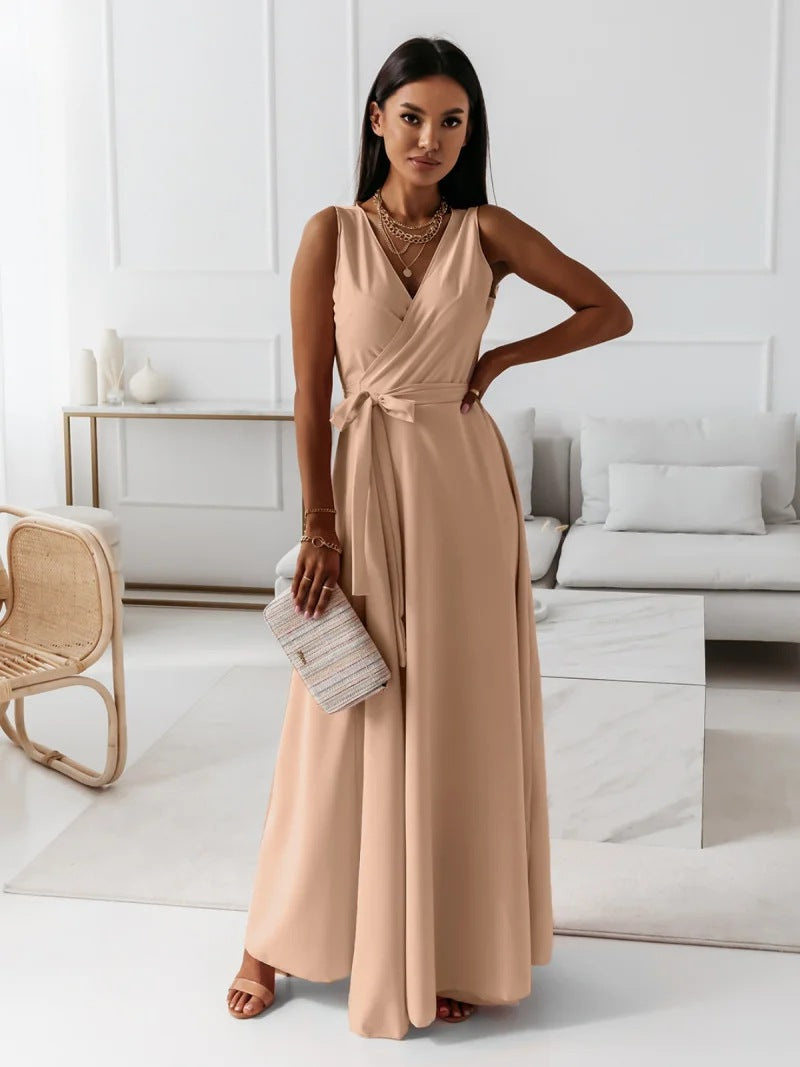 Women's Wrap Maxi Dress – Bridesmaid Wedding Guest Occasion Dress