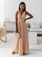 Women's Wrap Maxi Dress – Bridesmaid Wedding Guest Occasion Dress