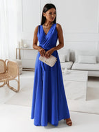 Women's Wrap Maxi Dress – Bridesmaid Wedding Guest Occasion Dress