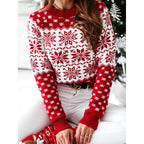 Women's Fair Isle Christmas Sweater – Relaxed Festive Knit Sweater