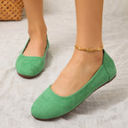 Women's Suede Slippers with Cushioned Insole and Lightweight Sole