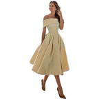 Women's Strapless Maxi Dress – Fitted Evening Cocktail Dress