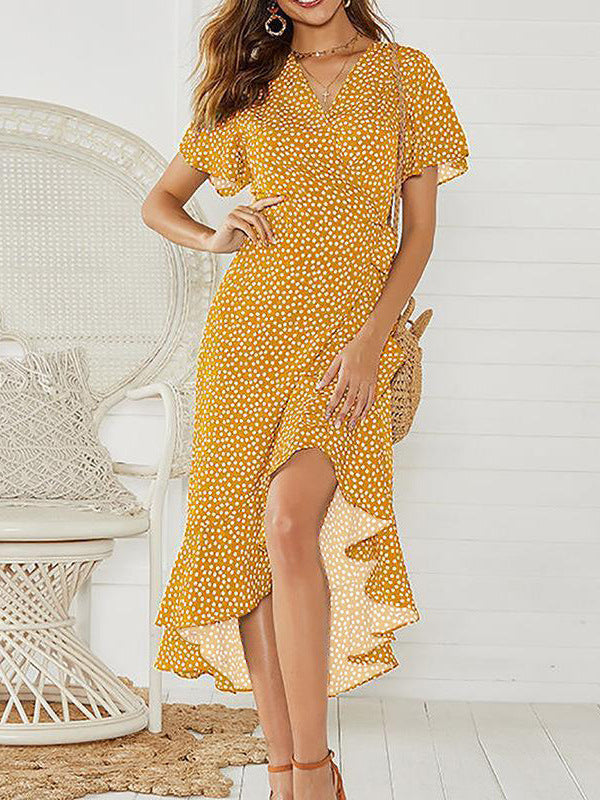 Women's Belted Wrap Maxi Dress – Occasion Maxi Dress