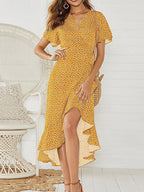 Women's Belted Wrap Maxi Dress – Occasion Maxi Dress