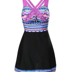 Women's Printed One-Piece Swimsuit – Patterned Swimwear – Gladys