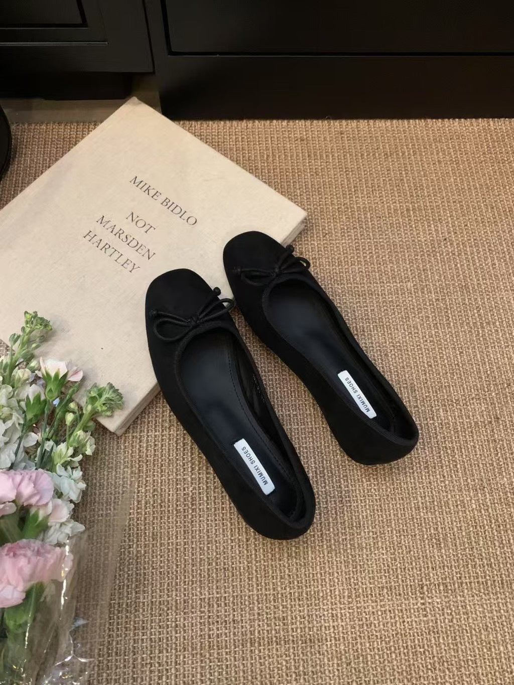 Women's Ballet Flats with Decorative Bow and Soft Insole