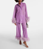 Women's Stand Collar Pants Set – Long Sleeve Top & Matching Trousers