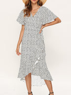 Women's Belted Wrap Maxi Dress – Occasion Maxi Dress