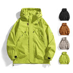 Women's Hooded Outdoor Jacket – Adjustable Lightweight Zip-Up Jacket
