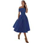 Women's Strapless Maxi Dress – Fitted Evening Cocktail Dress