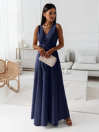 Women's Wrap Maxi Dress – Bridesmaid Wedding Guest Occasion Dress