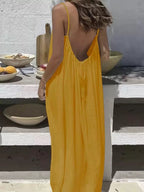 Women's Spaghetti Strap Dress – Flowy Sleeveless Summer Dress