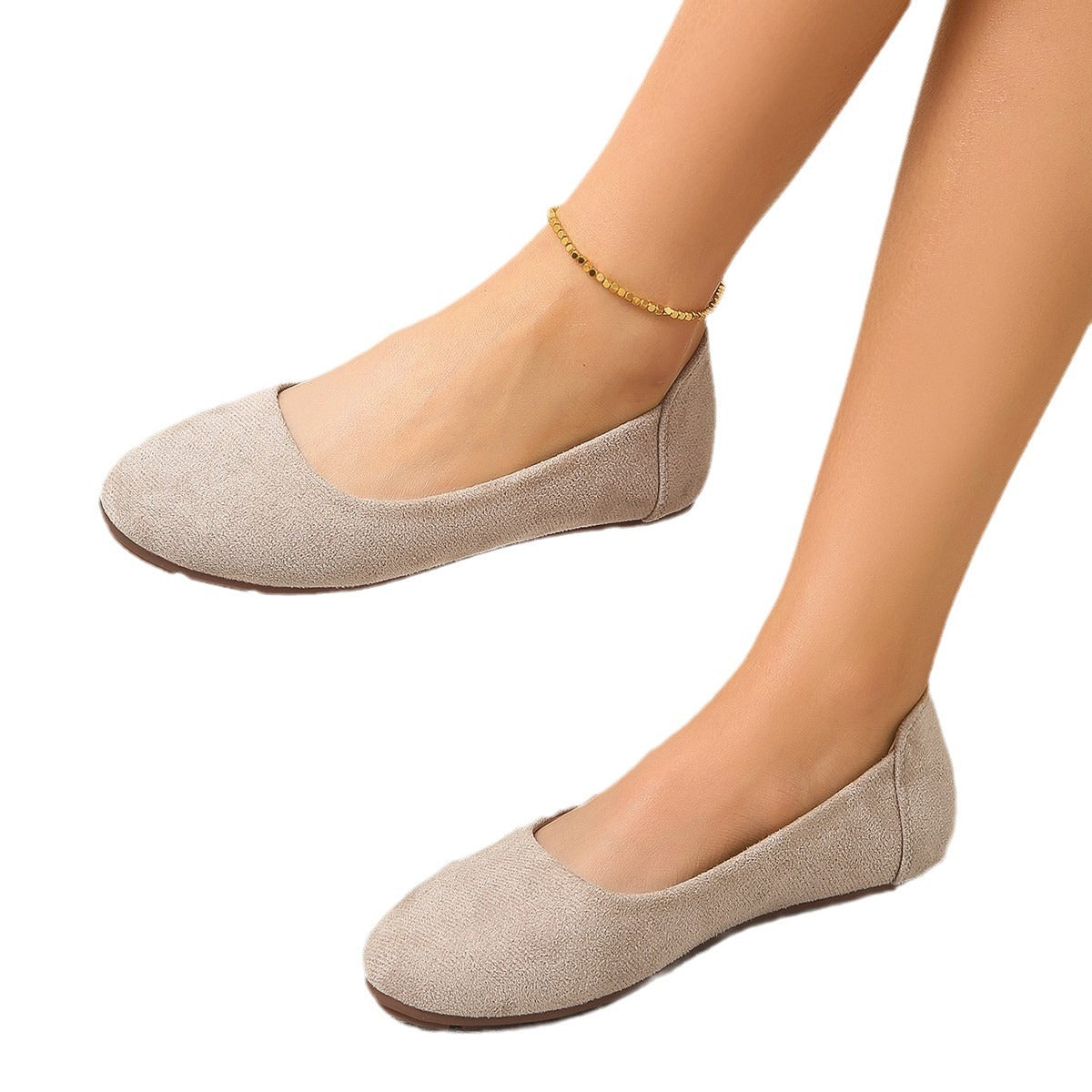 Women's Suede Slippers with Cushioned Insole and Lightweight Sole