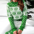 Women's Fair Isle Christmas Sweater – Relaxed Festive Knit Sweater