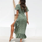 Women's Belted Wrap Maxi Dress – Occasion Maxi Dress
