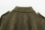 Women's Oversized Western Jacket – Fringe Detail Vintage Jacket