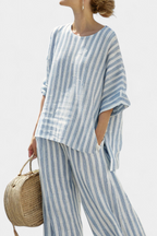 Tinsley | Striped Wide Leg Matching Set