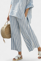 Tinsley | Striped Wide Leg Matching Set