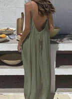 Women's Spaghetti Strap Dress – Flowy Sleeveless Summer Dress