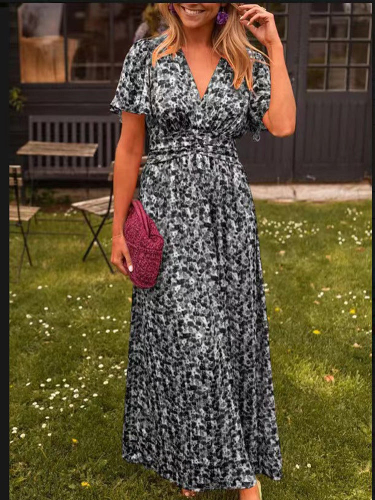 Women's Floral Day Dress – Flowy Relaxed Summer Dress
