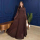 Women's Bell Sleeve Maxi Dress – Tiered Evening Dress