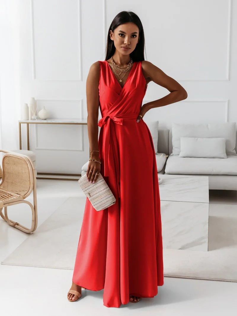 Women's Wrap Maxi Dress – Bridesmaid Wedding Guest Occasion Dress