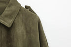 Women's Oversized Western Jacket – Fringe Detail Vintage Jacket