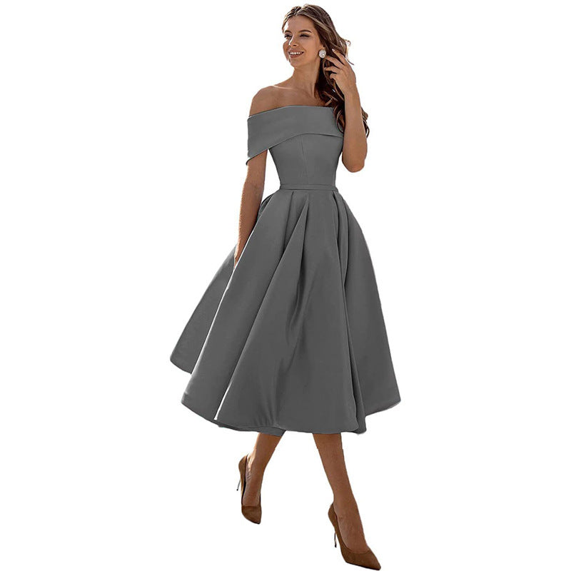Women's Strapless Maxi Dress – Fitted Evening Cocktail Dress