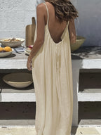 Women's Spaghetti Strap Dress – Flowy Sleeveless Summer Dress