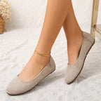Women's Suede Slippers with Cushioned Insole and Lightweight Sole