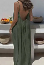 Women's Spaghetti Strap Dress – Flowy Sleeveless Summer Dress