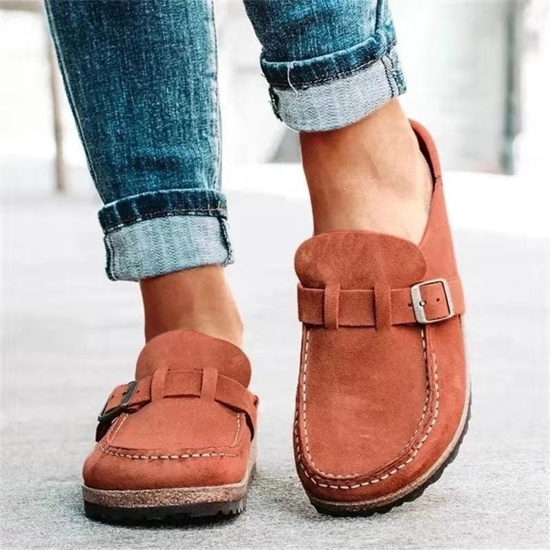 Women's Casual Loafers with Rounded Toe and Flexible Sole