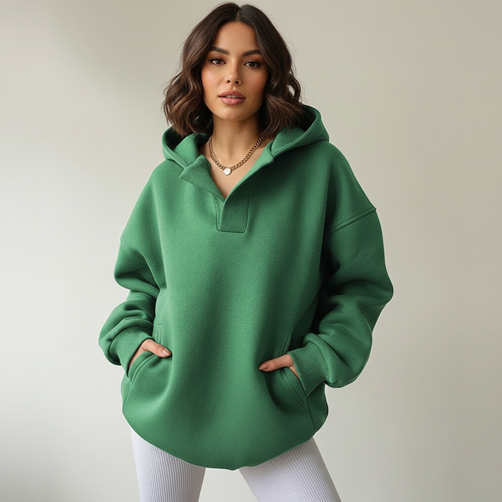 Women's Oversized Pullover Hoodie – Relaxed Hooded Sweatshirt