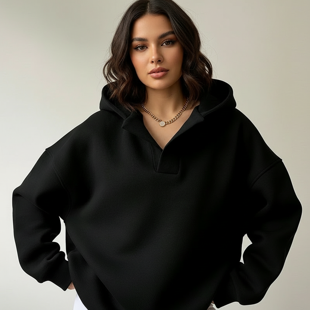 Women's Oversized Pullover Hoodie – Relaxed Hooded Sweatshirt