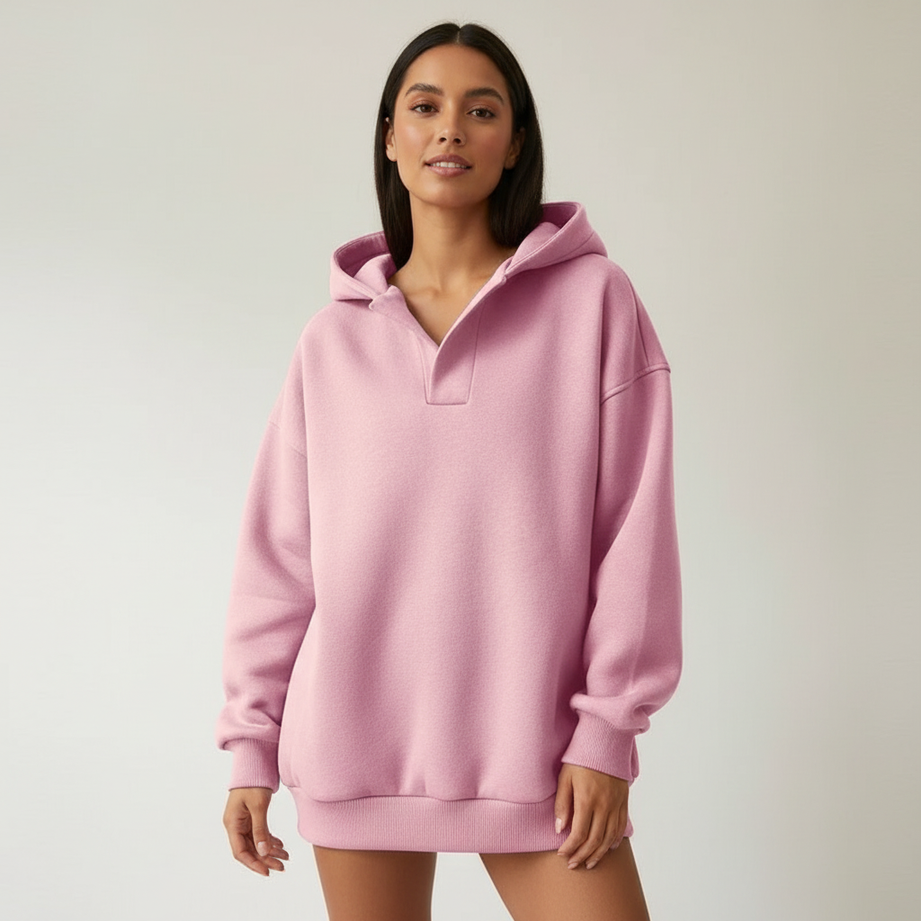 Women's Oversized Pullover Hoodie – Relaxed Hooded Sweatshirt