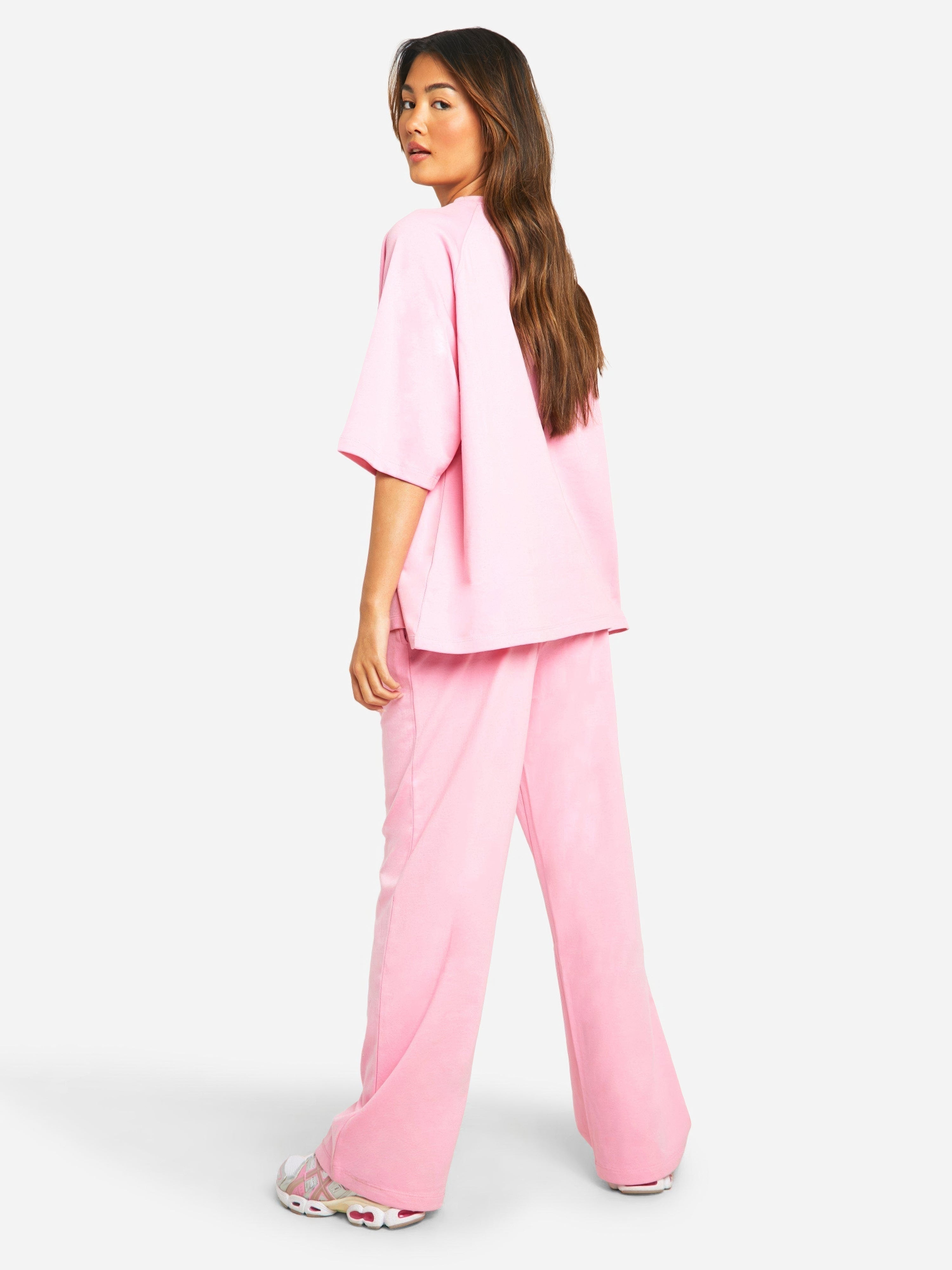Women's Relaxed Lounge Set – Oversized Wide Leg Set