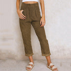 Women's Straight Leg Corduroy Pants – Casual Everyday Pants