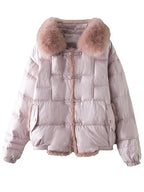 Women's Oversized Puffer Jacket – Relaxed Vintage Winter Jacket