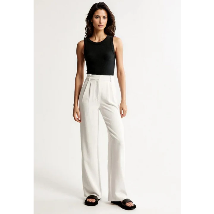 Women's Wide Leg Trousers – High Waist Flowy Dress Pants