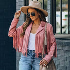 Women's Fringe Jacket – Cropped Statement Layering Jacket