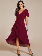 Women's Lace Midi Dress – Romantic Fitted Wedding Guest Occasion Dress
