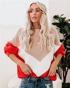 Women's Oversized Winter Sweater – Colourful Fluffy Knit Sweater