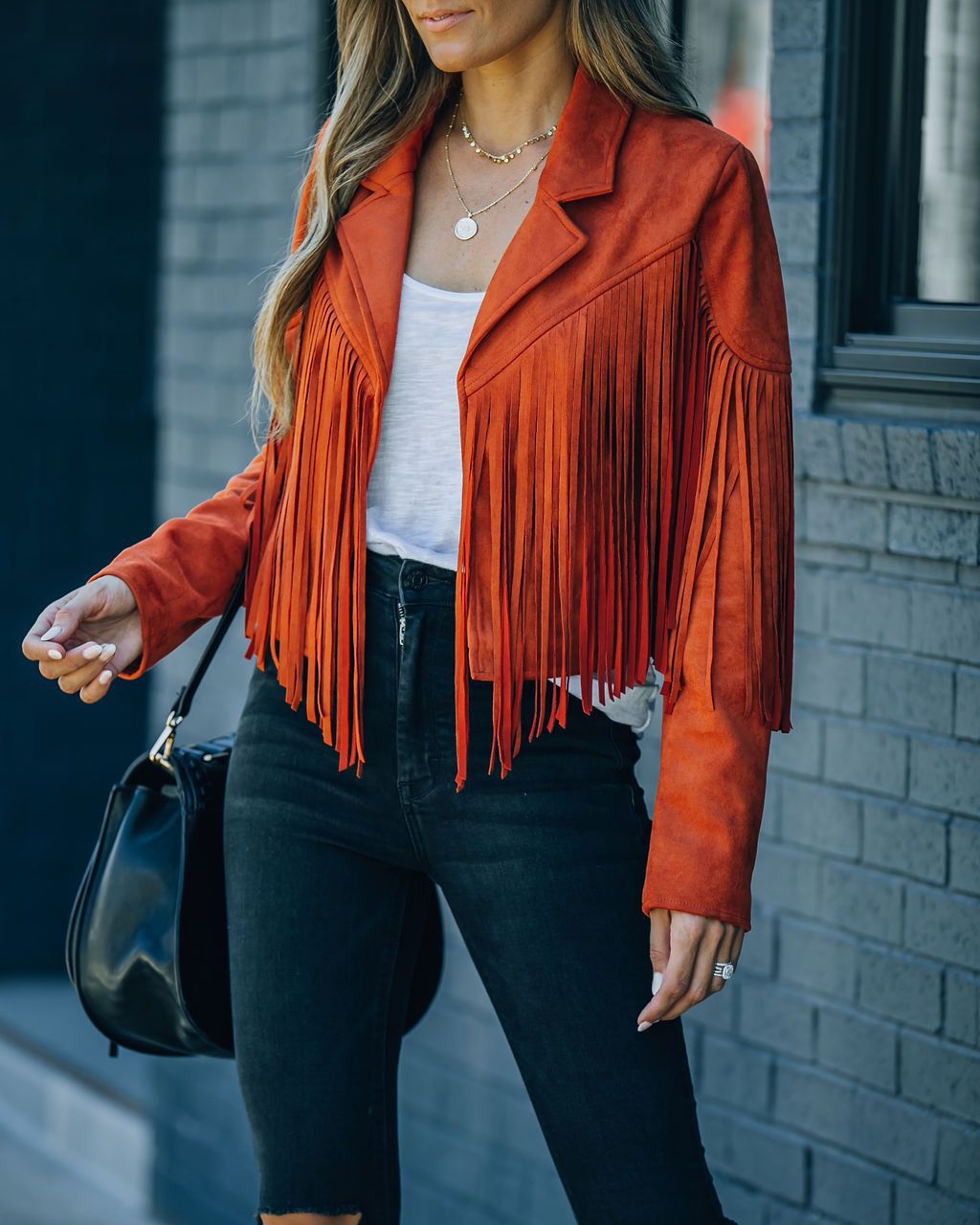 Women's Fringe Jacket – Cropped Statement Layering Jacket
