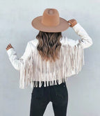 Women's Fringe Jacket – Cropped Statement Layering Jacket