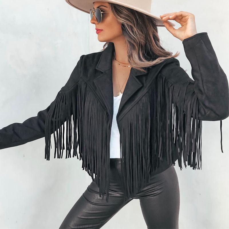 Women's Fringe Jacket – Cropped Statement Layering Jacket