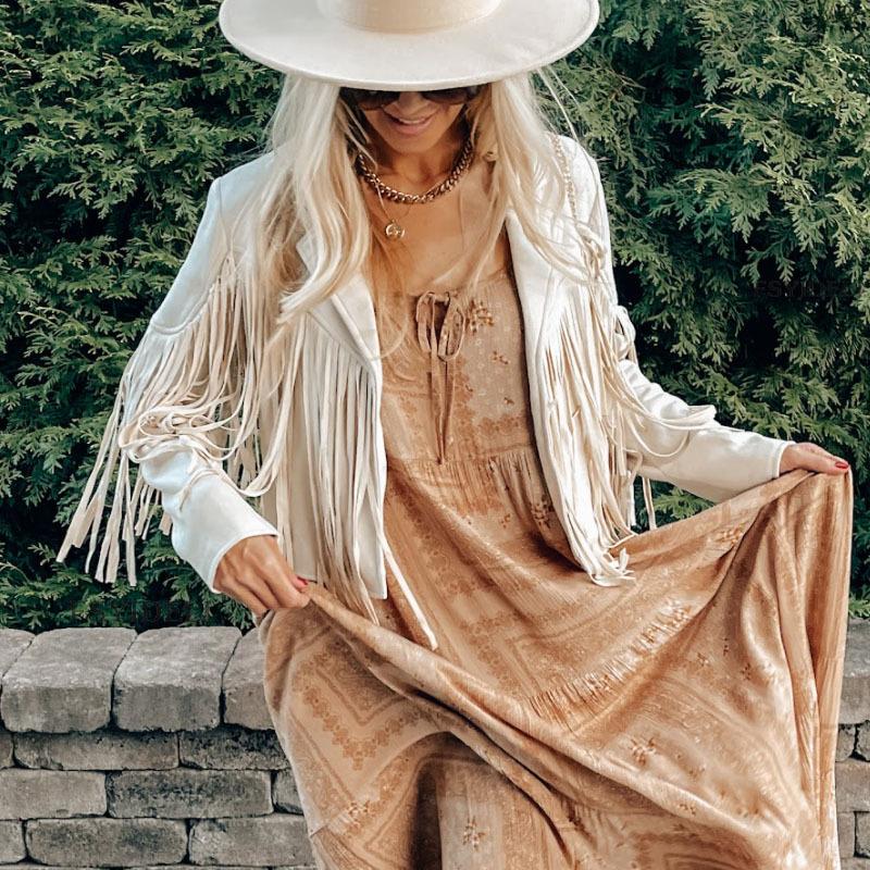 Women's Fringe Jacket – Cropped Statement Layering Jacket