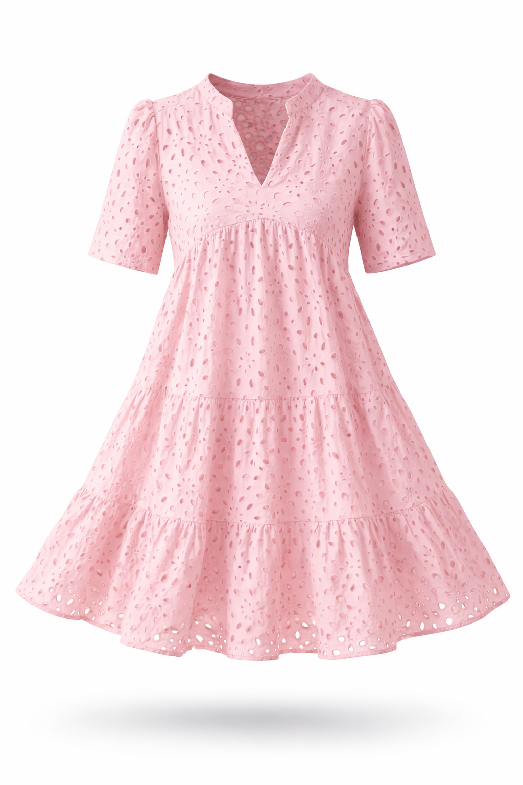 Women's Broderie Midi Dress – Embroidered Summer Dress