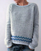 Women's Nordic Christmas Sweater – Relaxed Fit Holiday Sweater