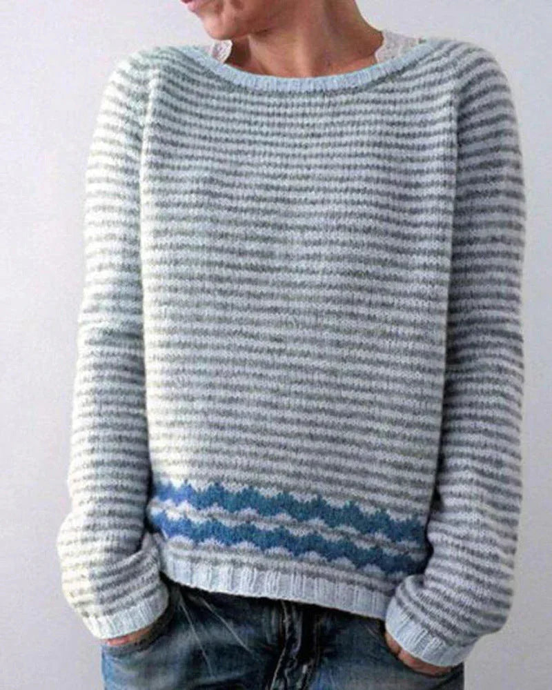 Women's Nordic Christmas Sweater – Relaxed Fit Holiday Sweater